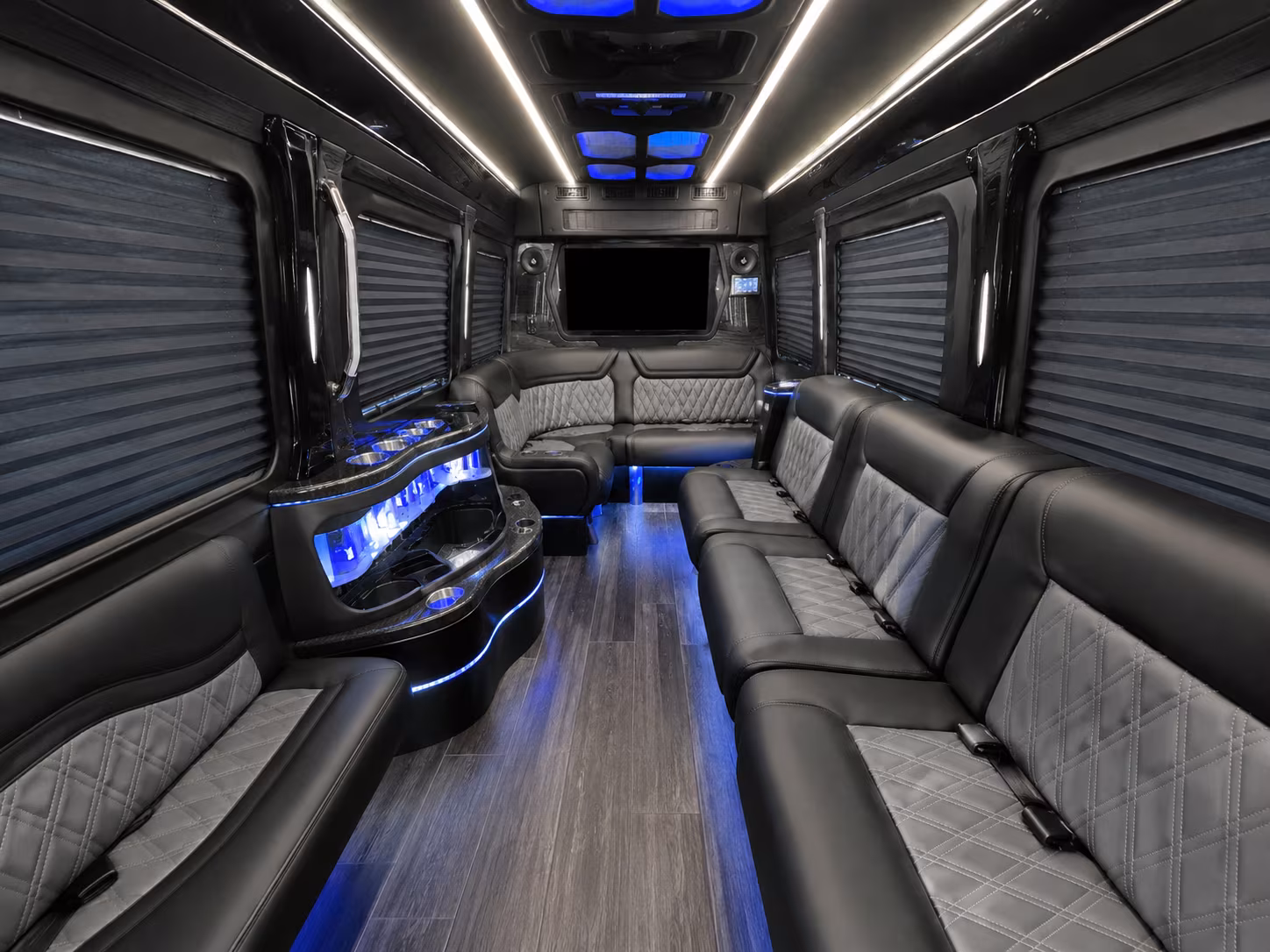 fremont 50 passenger party bus interior